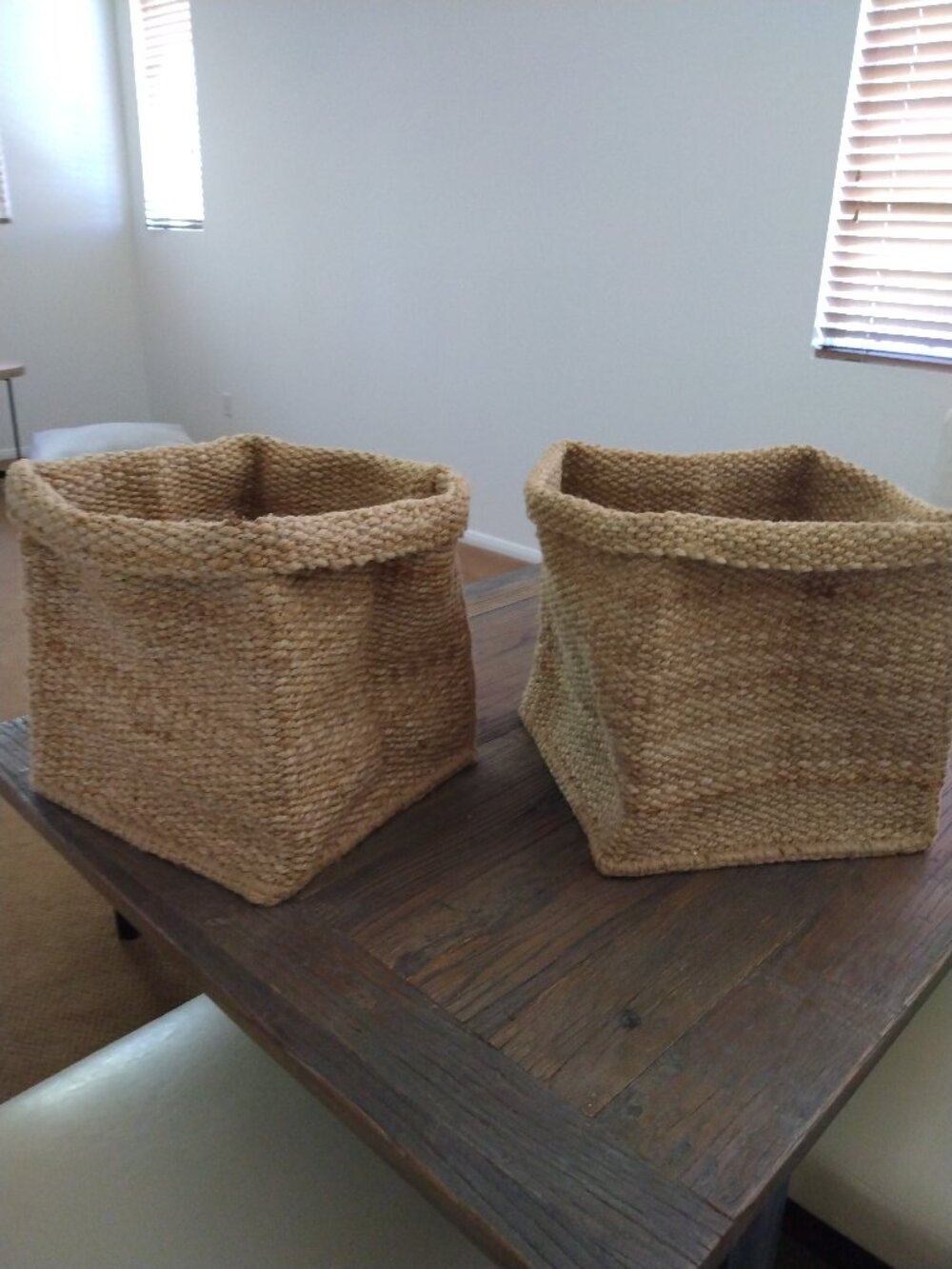 2  jute bins    great for many uses